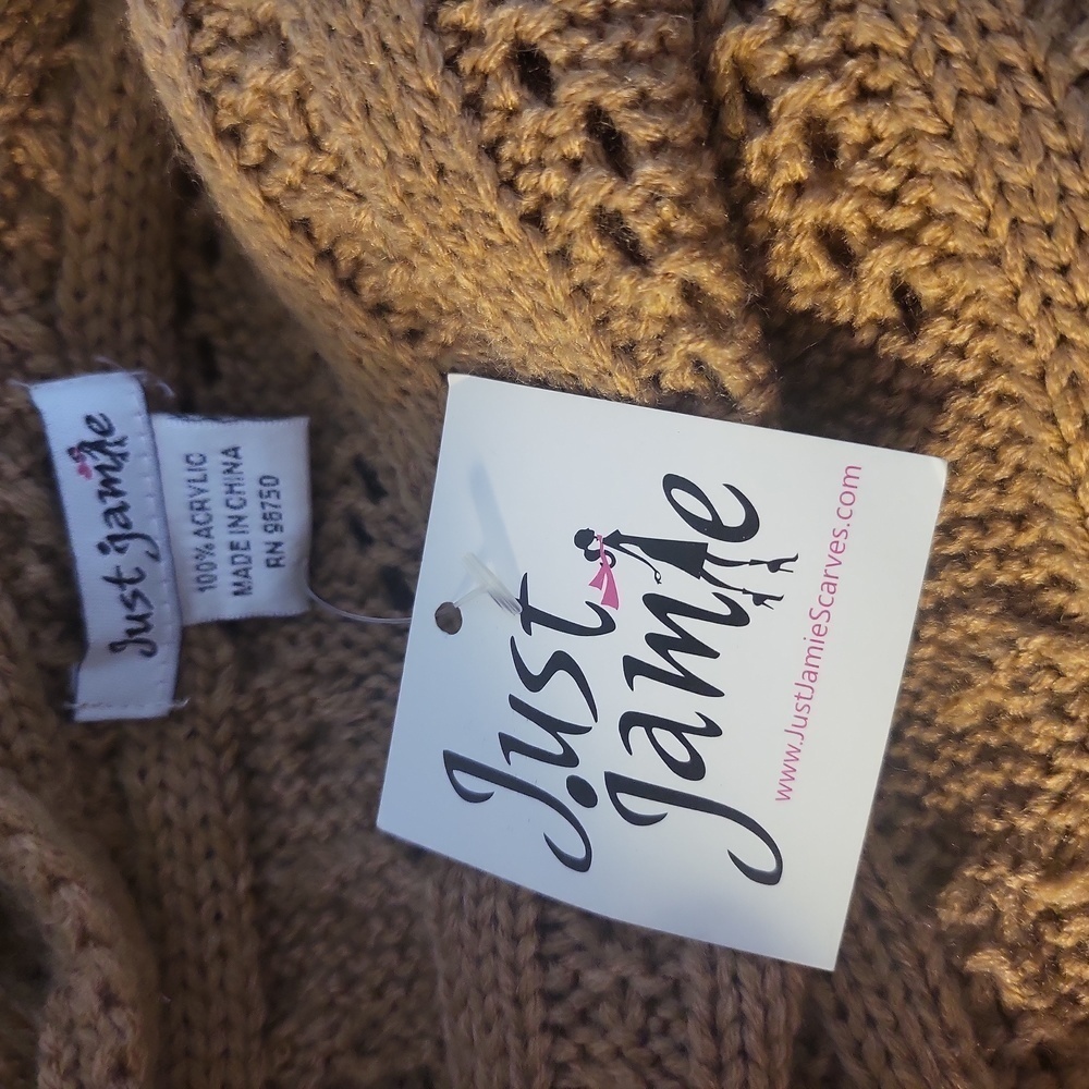 Just Jamie Hooded Cable Knit Duster Cardigan One Size NWT - Picture 7 of 7